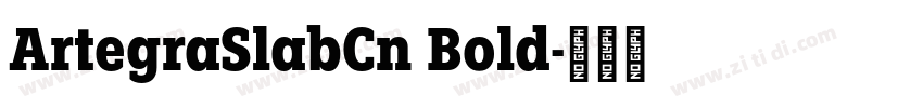 ArtegraSlabCn Bold字体转换